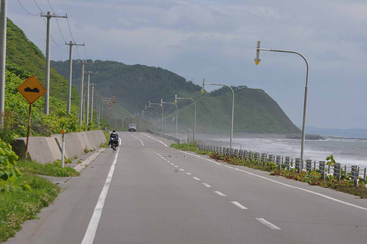 北海道の自転車での旅行者